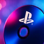 PlayStation controller resting beside PS5 game cases representing PlayStation physical game discs