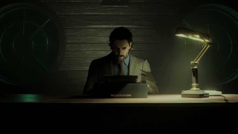 Alan Wake a padlásán ír az Alan Wake 2-ben