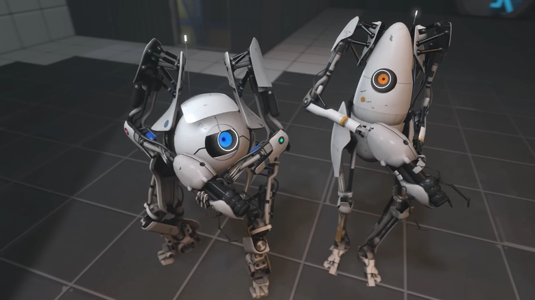 Atlas és P-Body a Portal 2 kooperatív előzetesében