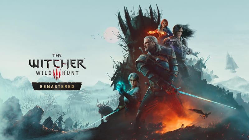 CD Projekt Red Details Witcher 3 Remastered PC Requirements 2 PC-monitor, amelyen a The Witcher 3 Wild Hunt Remastered látható a Witcher 3 Remastered PC-követelményeinek lebontása mellett