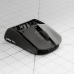 Pulsar X2F CrazyLight wireless fingertip gaming mouse shown from above