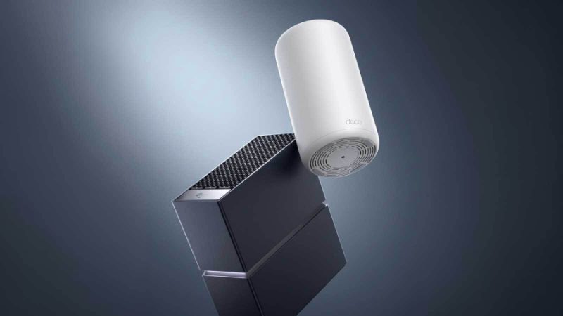 A TP-Link bemutatja a Wi-Fi 8 routereket, de az Egyesült Államokban való megjelenés nem egyértelmű 1 A TP-Link Wi-Fi 8 router a Deco 8 Ultra mesh egység mellett látható az IFA Berlinben