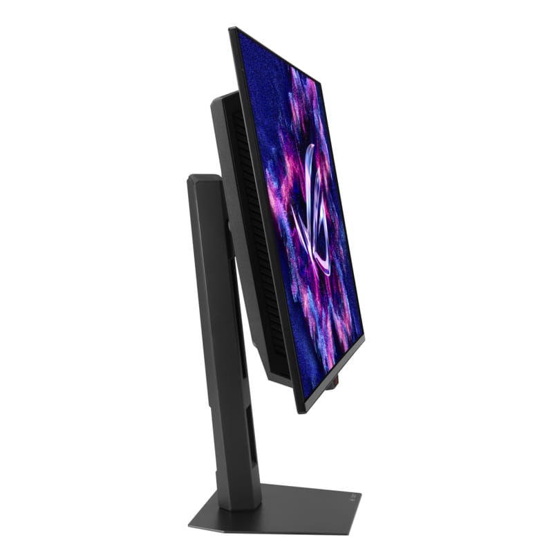 Az ASUS ROG Strix OLED XG27ACDMSR 320 Hz-es QD-OLED Gaming 1-et hoz ASUS ROG Strix OLED XG27ACDMSR játékmonitor elölről vékony kerettel