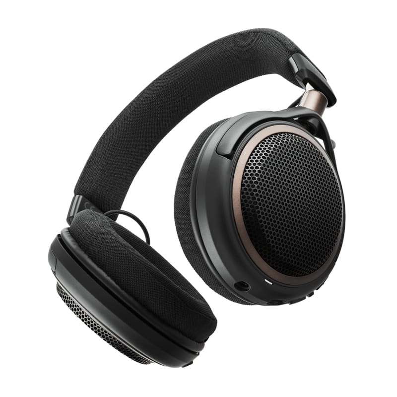 Az Audio-Technica új, nyitott hátú vezeték nélküli fejhallgatója 75 órán keresztül 1 Audio-Technica ATH-AL5NC nyitott hátú fejhallgató oldalról egy állványon