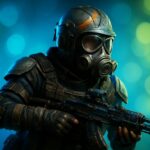 Metro 2033 next-gen update artwork showing a gas-masked survivor in the Moscow tunnels