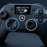 Nacon Revolution 5 Unlimited PS5 controller showing its built-in settings screen