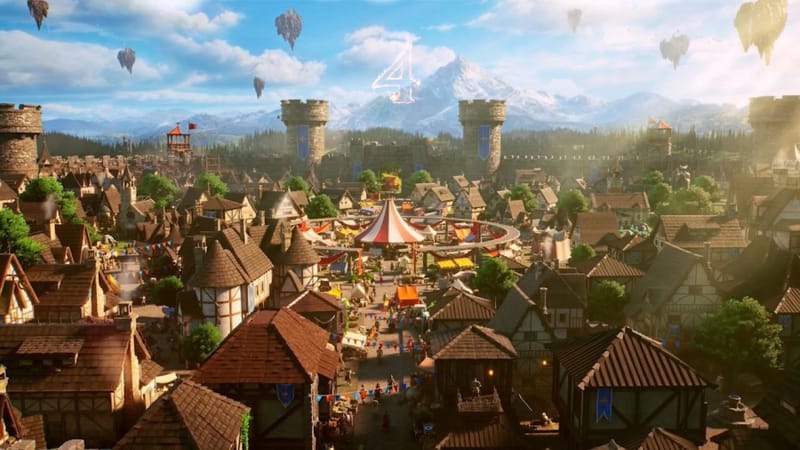 A Jagex bemutatja a RuneScape 4-et, az alapoktól kezdve az Unreal Engine 2-ben CGI teaser grafika a RuneScape 4-hez, amely egy sárkánylovast és egy zöld völgy felett lebegő szigeteket mutat be