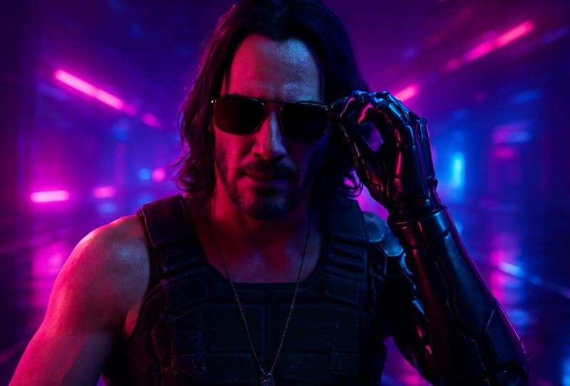 Cyberpunk 2077 game screenshot representing the upcoming Cyberpunk 2077 movie from Paramount Pictures