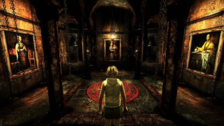 Cheryl Mason a Silent Hill 3 kínzókamrájában áll