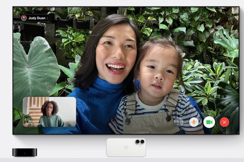 Az Apple TV 4K Siri AI frissítése intelligensebb otthoni szórakozást hoz 3 Az Apple TV 4K Siri AI interfésze teljes képernyőn látható egy nappali televízión