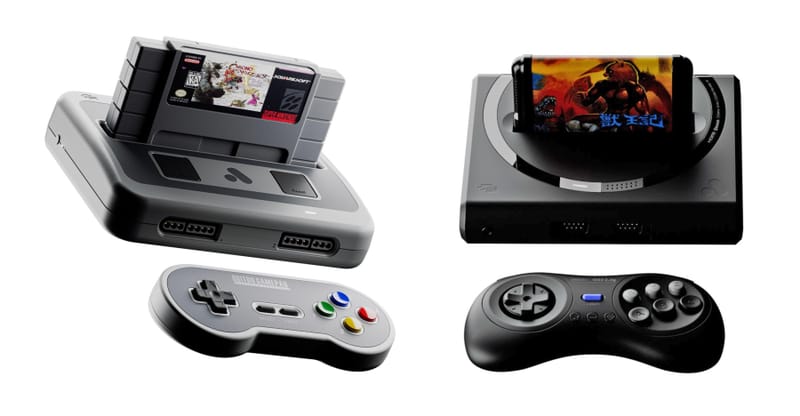 Az Analogue Super Nt Plus vezeték nélküli vezérlőket ad az SNES 2-höz Analóg Super Nt Plus retro konzol egy vezeték nélküli vezérlő és SNES kazetták mellett