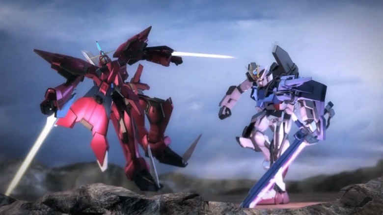 Két Gundam kard harcol a Dynasty Warriors: Gundam Reborn játékban