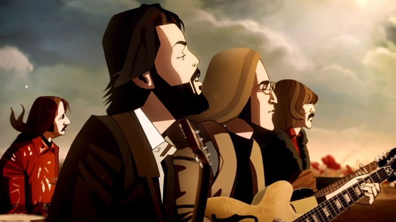 A Beatles együtt sétál a The Beatles: Rock Band filmjében