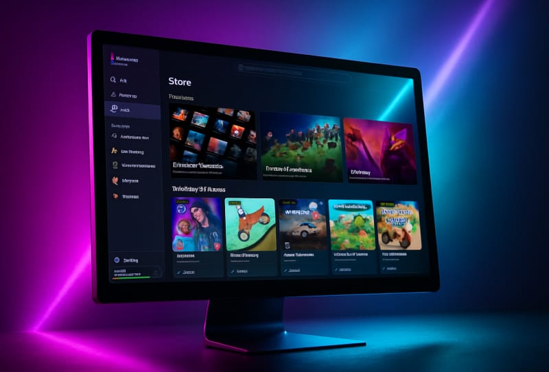 Xodus Nexus launcher interface showing an Xbox Game Pass library running on SteamOS