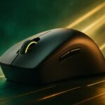 Corsair Sabre V3 Pro PureVector gaming mouse shown in carbon fibre and magnesium finishes