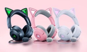 A Razer Kraken Kitty V3 fejhallgató Chroma RGB hangulatot ad hozzá