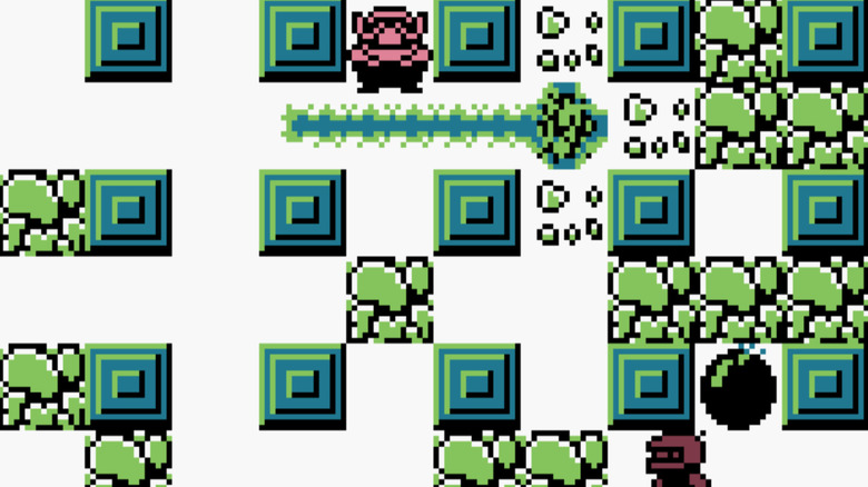 Wario a White Bomber bombáit nézi a Wario Blast: Bomberman közreműködésével!