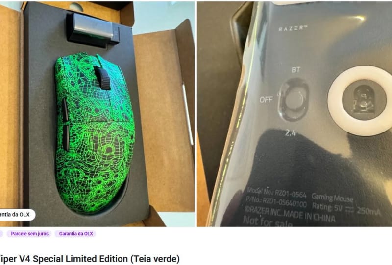 Razer Viper Mini HyperSpeed gaming mouse leak concept shown alongside the Viper V4 Pro