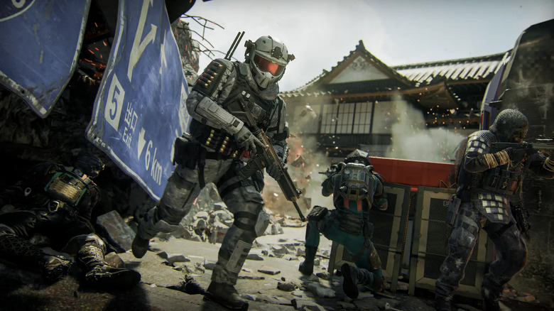 A különleges erők katonái egy ázsiai utcában harcolnak a Call of Duty: Black Ops 7-ben