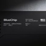 Laptop prototype representing the Anduril BlueChip laptop built with US and allied supplier components