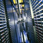 Fujifilm magnetic tape storage cartridges used for archiving AI training data