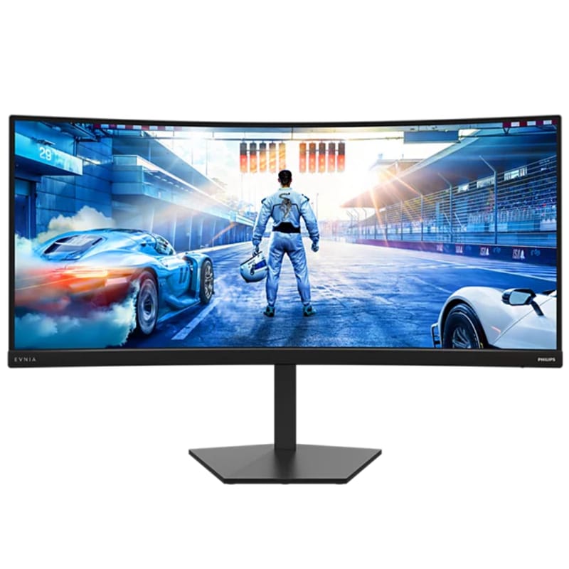 Philips Evnia 36M4C5500P ívelt ultraszéles játékmonitor hátsó Iconglow világítással