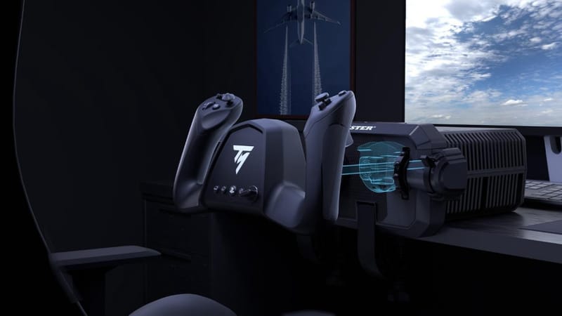 Thrustmaster TCA Sky Yoke repülésvezérlő fojtószelep- és kormányvezérlőkkel