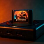 Analogue Super Nt and Mega Sg retro gaming consoles side by side on a shelf