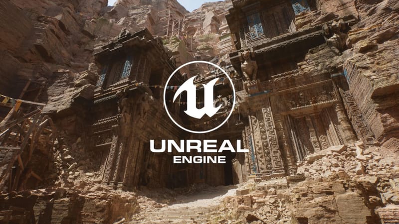 Az Unreal Engine 5.8 kiküszöböli a dadogást az új Shader System 1 segítségével Unreal Engine 5.8 logó egy játékjeleneten, amely a shader összeállítás akadozójavításait illusztrálja